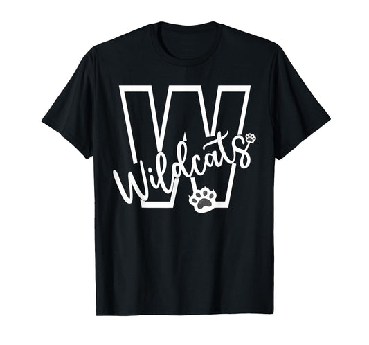 Wildcats School Sports Fan Team Spirit Football Baseball T-Shirt