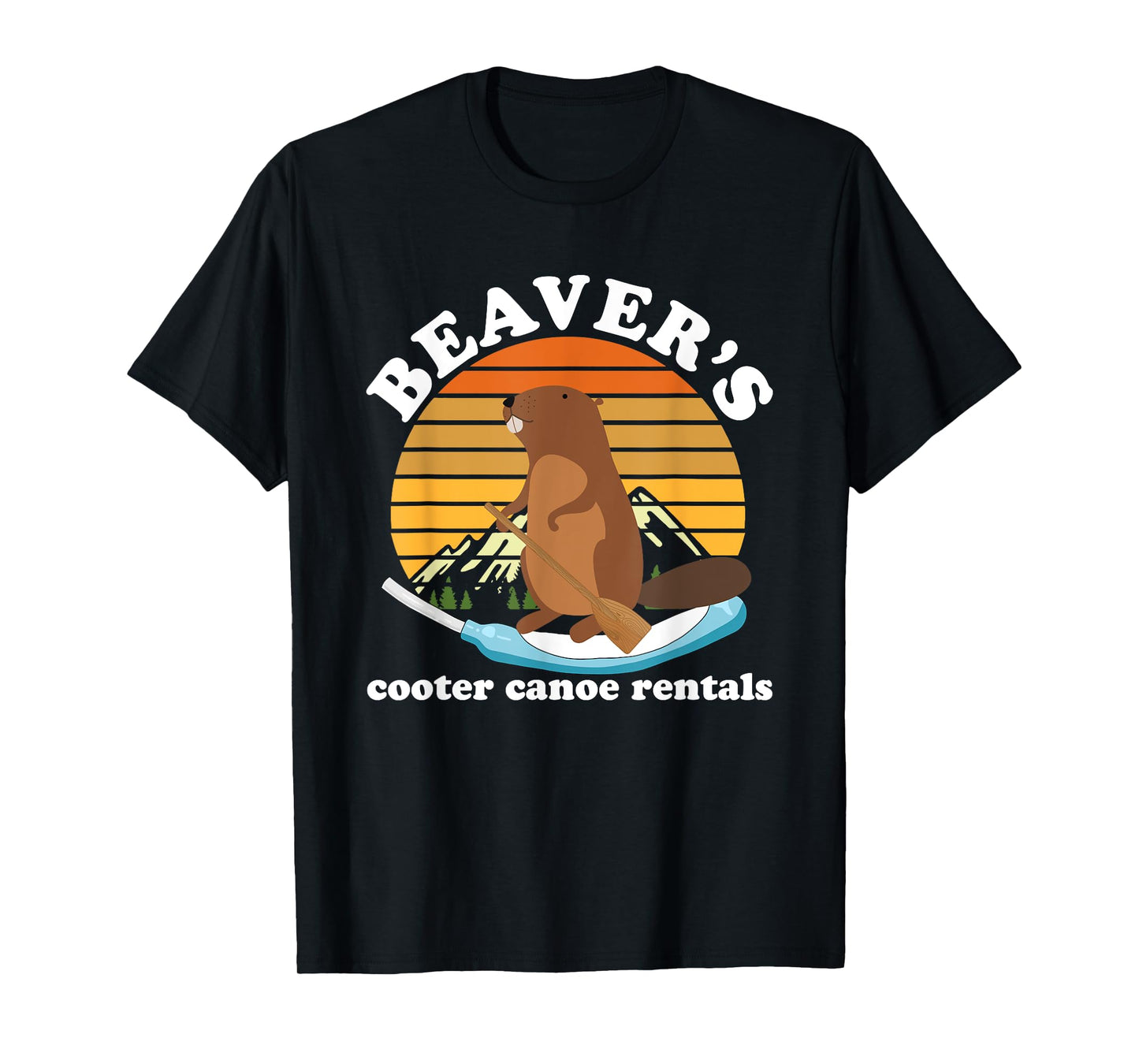 Beaver's Cooter Canoe Rentals Vintage Design T-Shirt