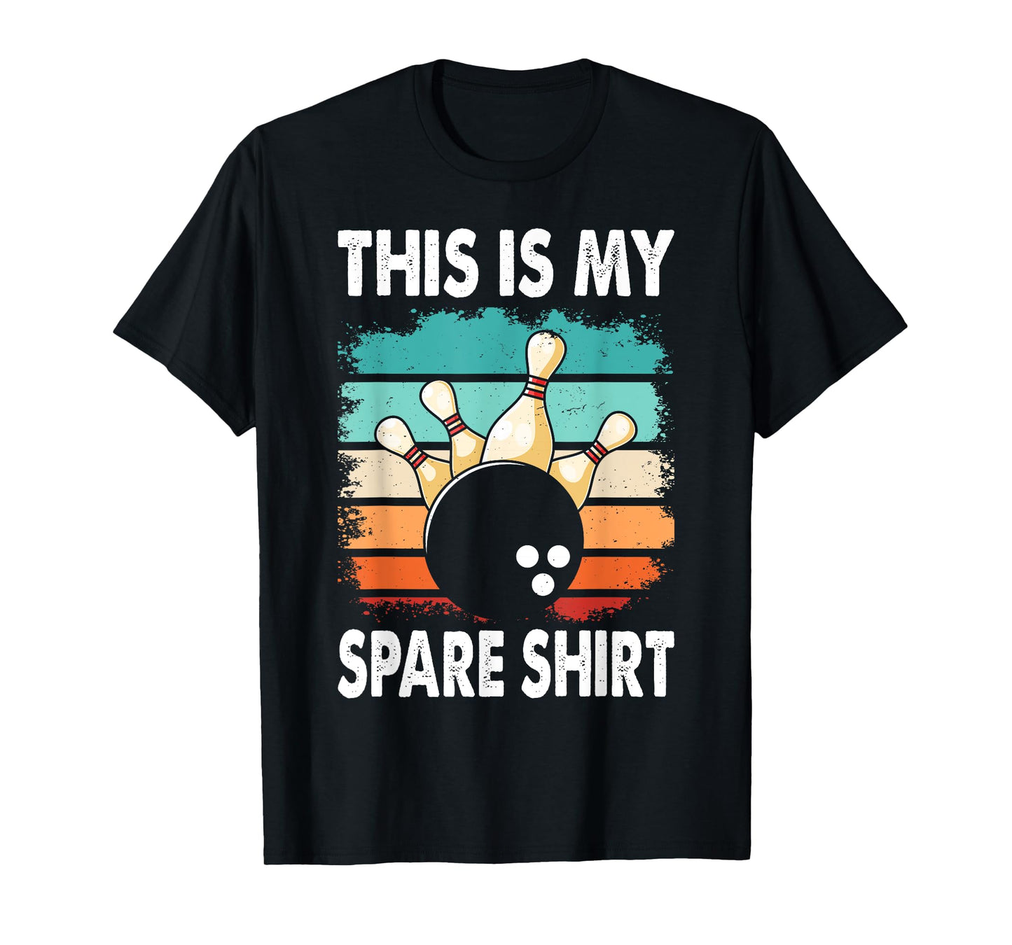 Funny Bowling Lover Bowler This Is My Spare T-Shirt