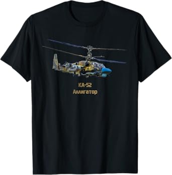 KA-52 Alligator Russian Helicopter T-Shirt