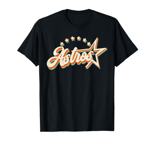 Astros Name Personalized Vintage Retro Gift for Men Women T-Shirt