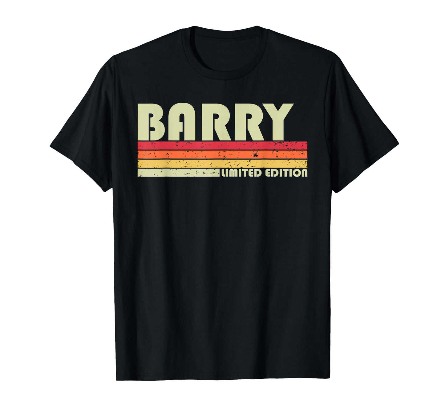 BARRY Surname Funny Retro Vintage 80s 90s Birthday Reunion T-Shirt
