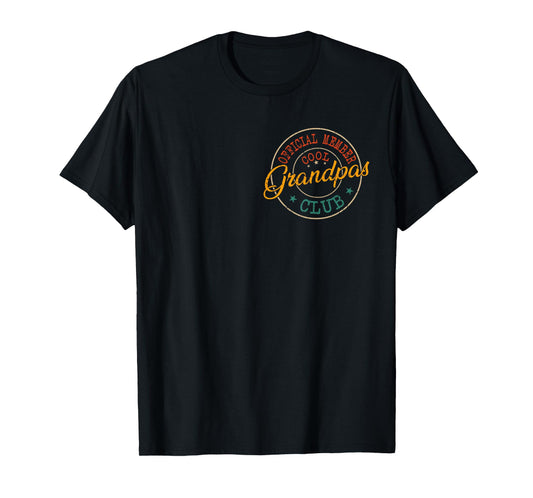 Official Member Cool Grandpas Club Vintage Father's Day T-Shirt