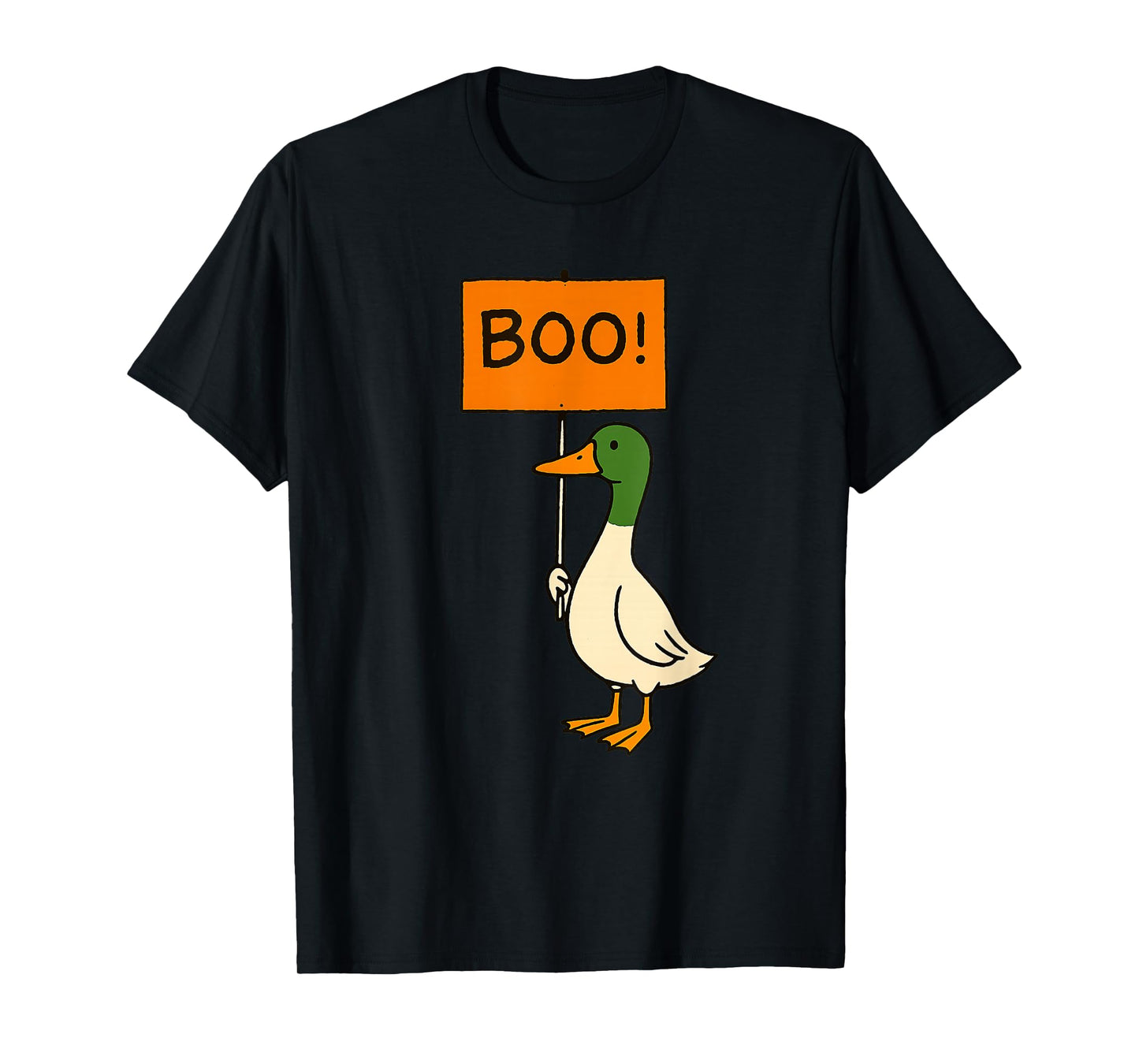 Funny Goose Halloween Boo Sign T-Shirt
