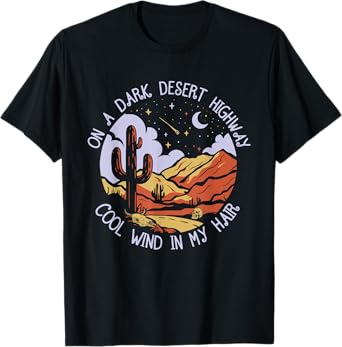 Vintage Western Deserts and Mountains - Cool Wind in My Hair T-Shirt