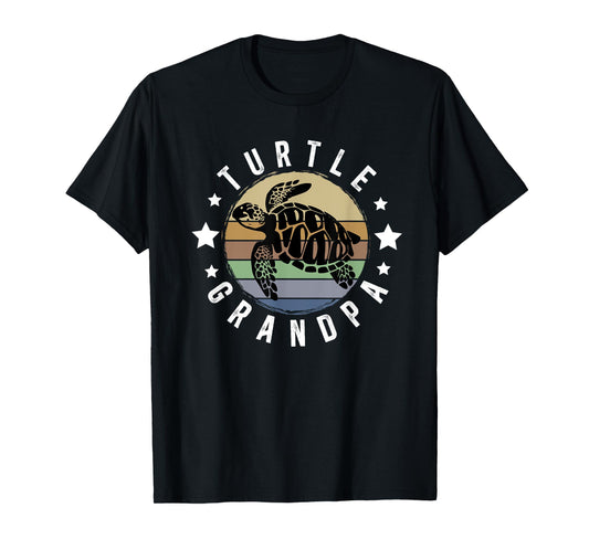 Turtle Grandpa Turtle Grandfather Turtle Owner Turtle Lover T-Shirt