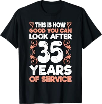 Service anniversary 35 years of work colleague T-Shirt