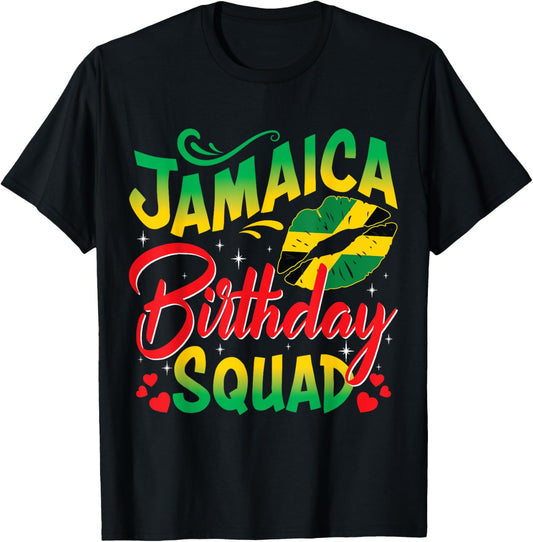 Jamaica Birthday Squad Girls Trip 2025 Women Vacation Party T-Shirt
