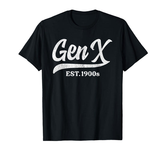 Gen X Est. 1900s Retro Vintage Cool 90s Vibes Throwback T-Shirt
