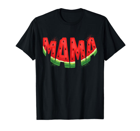 Funny Mama Watermelon Summer Fruit Family Matching Birthday T-Shirt