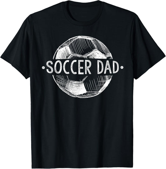 Soccer Dad Family Matching Team Player Gift Sport Lover Papa T-Shirt