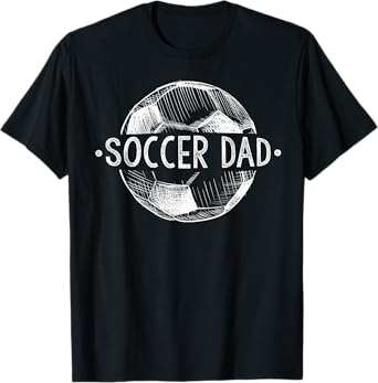 Soccer Dad Family Matching Team Player Gift Sport Lover Papa T-Shirt