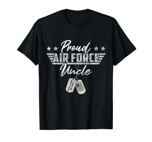 Proud Air Force Uncle Military Air Force Family Matching T-Shirt