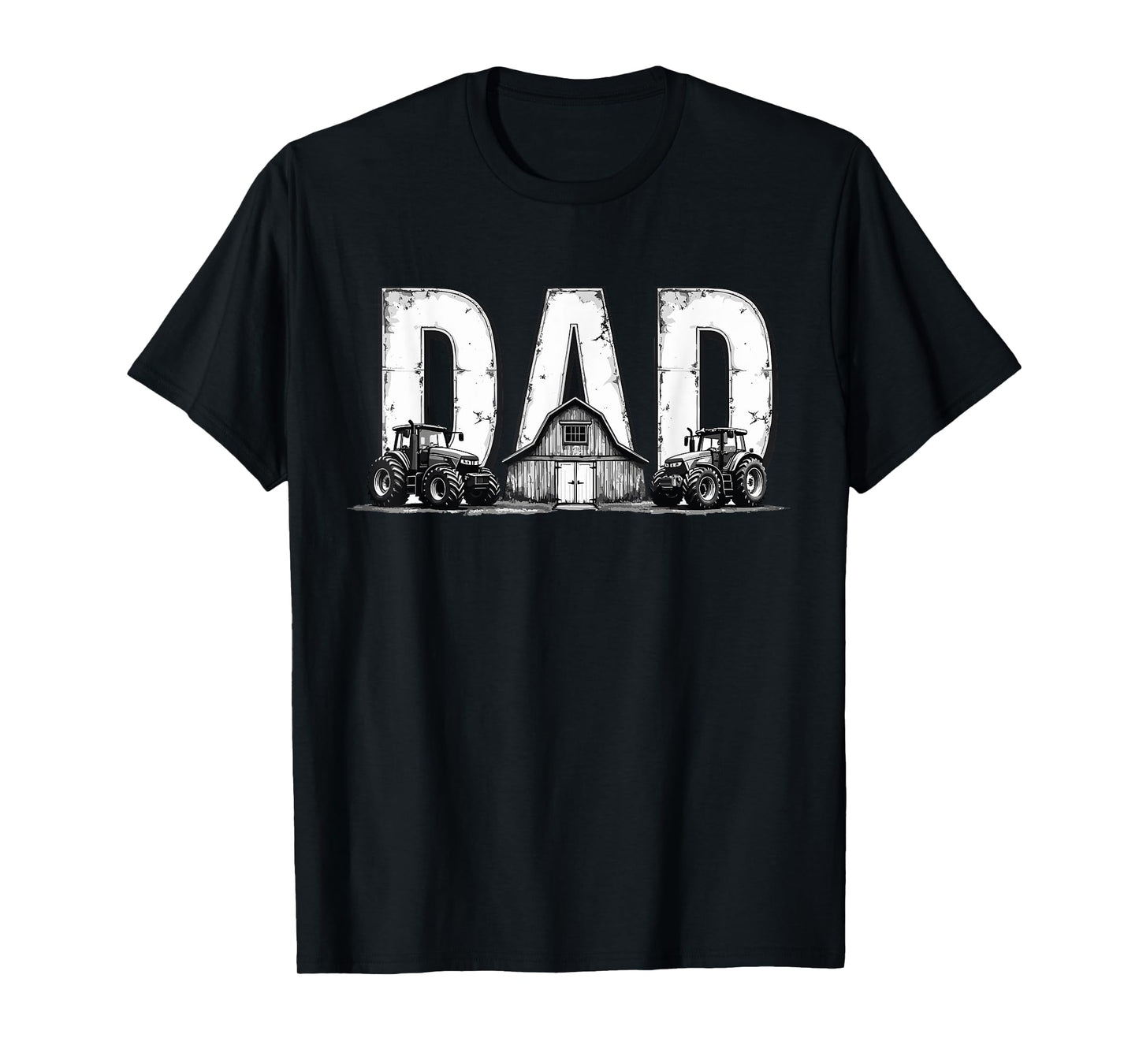 Vintage Farming Dad Tractor Farm Lover fathers day Men Daddy T-Shirt