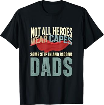 Stepdad Shirt From Kids Men Funny Fathers Day Stepfather T-Shirt