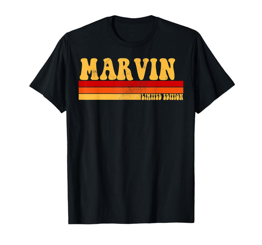 MARVIN Name Personalized Idea Men Retro Vintage MARVIN T-Shirt
