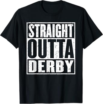 Straight Outta Derby Vintage Distressed T-Shirt