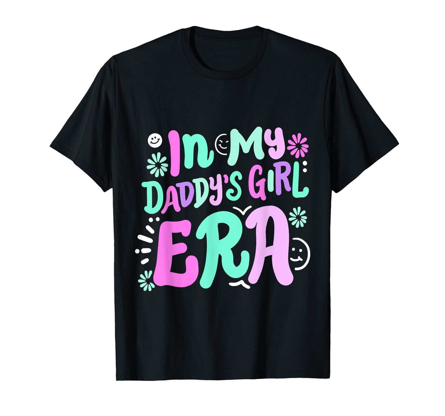 In My Daddy's Girl Era Retro Groovy Girls Kids Father's Day T-Shirt