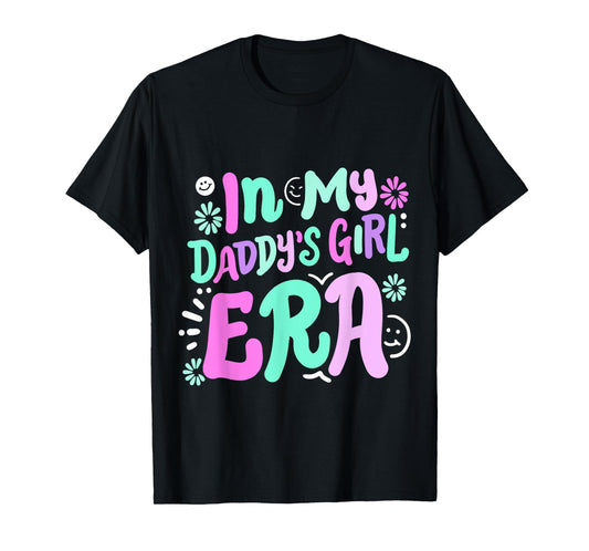 In My Daddy's Girl Era Retro Groovy Girls Kids Father's Day T-Shirt