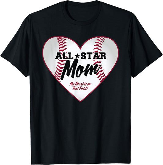 All-Star Baseball Mom T-Shirt
