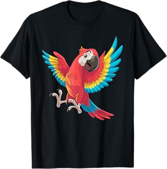 Best Parrot Art For Men Women Kids Tropical Parrot Lover T-Shirt