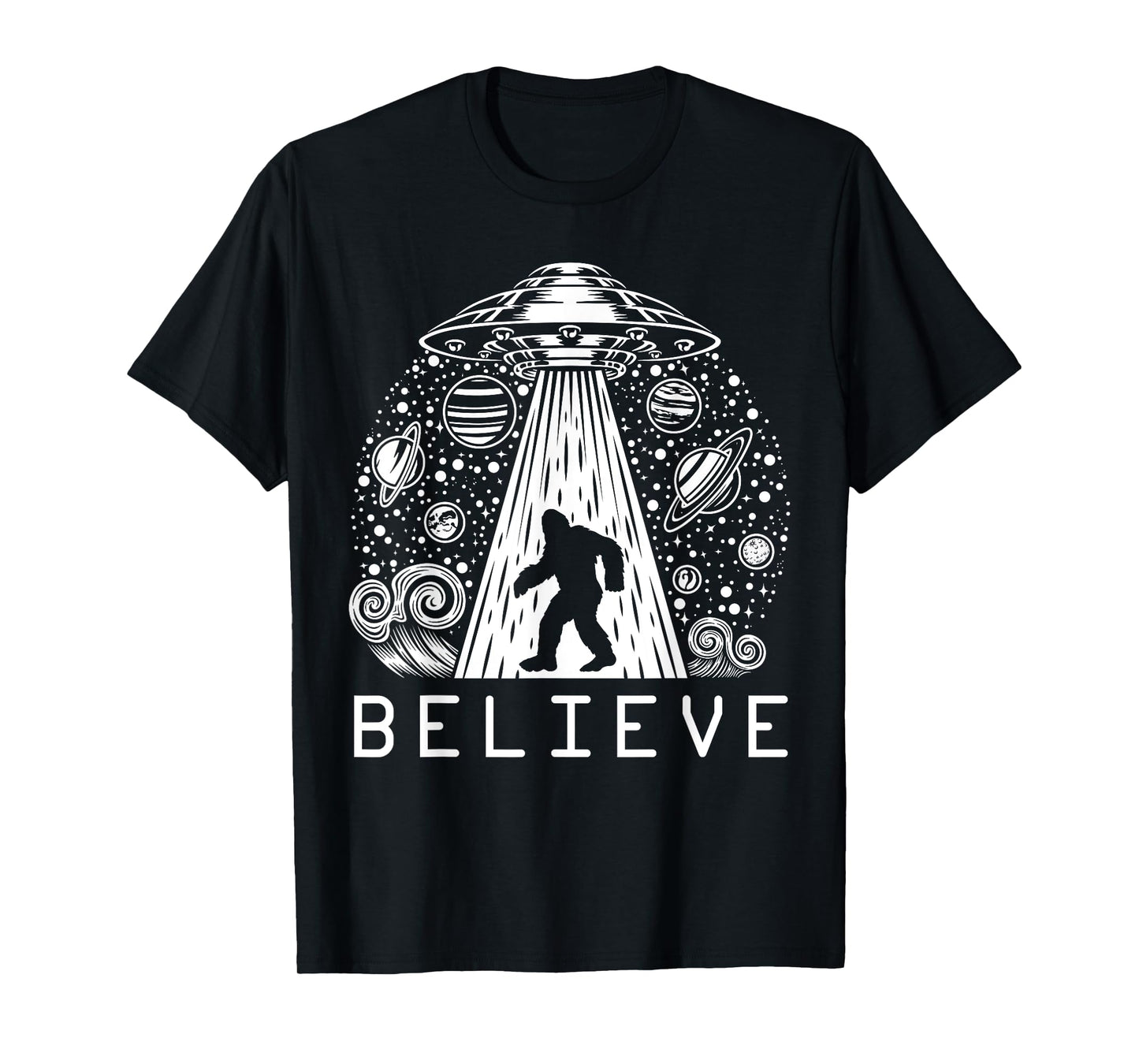 Bigfoot UFO Conspiracy Theory - Alien Physics T-Shirt