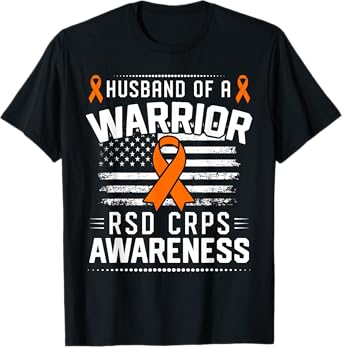 Husband Of A RSD CRPS Warrior RSD CRPS Awareness T-Shirt