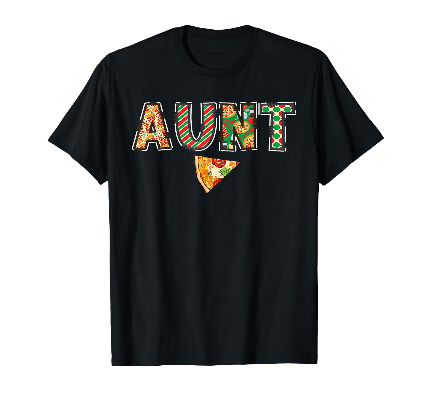 Aunt Pizza Birthday Squad Crew Family Matching T-Shirt