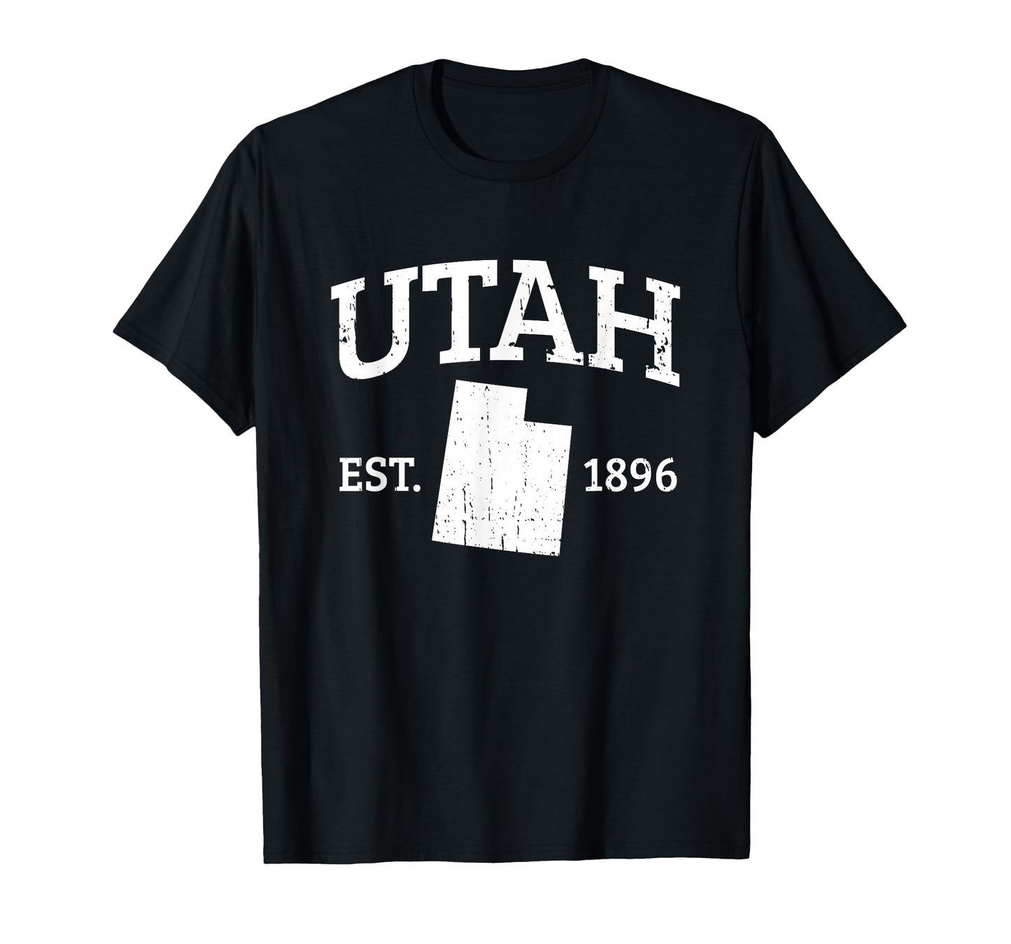 Utah State Est. 1896 Vintage USA Outline Utah T-Shirt