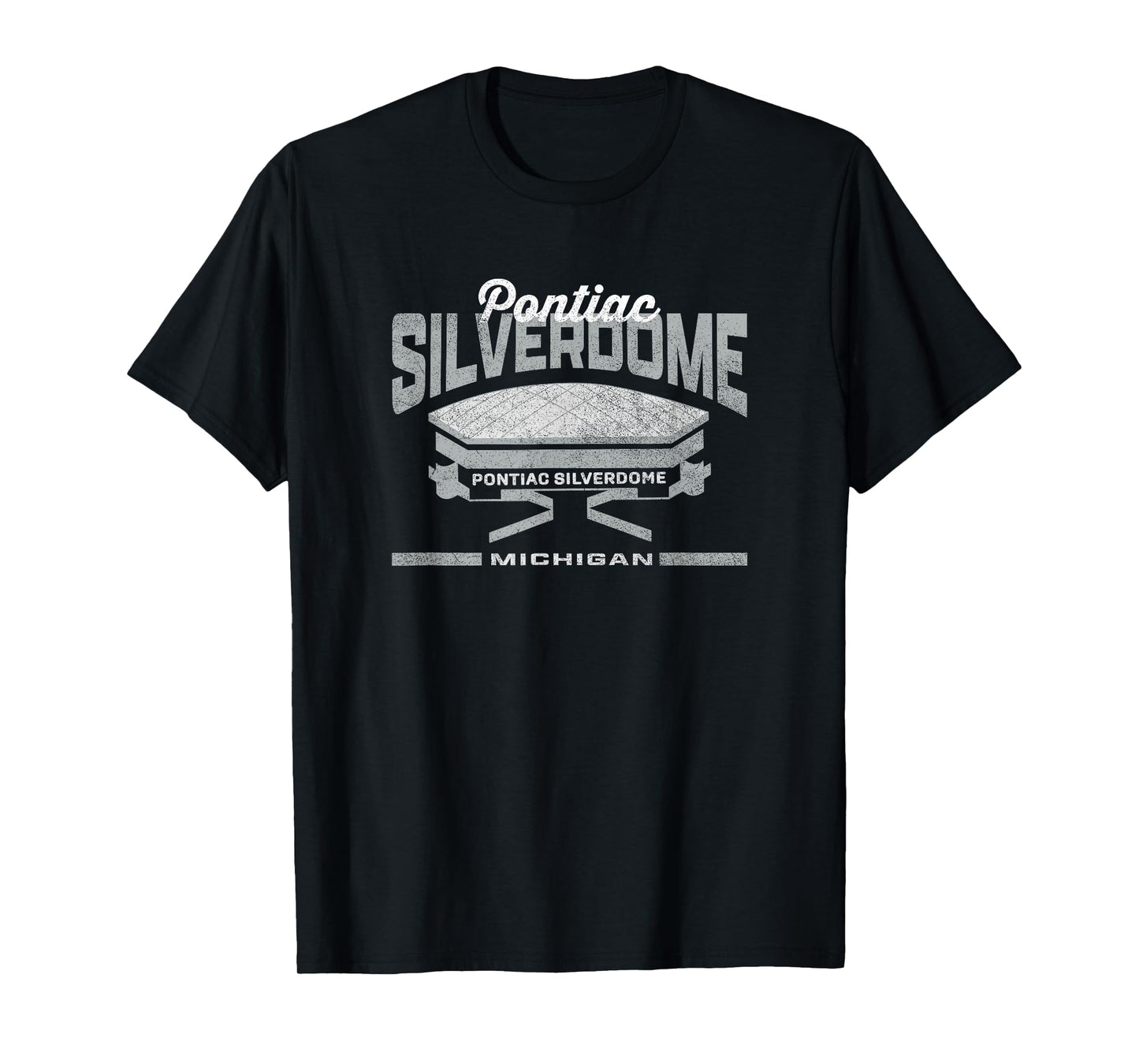 Pontiac MI Silverdome Retro Football Vintage Stadium Detroit T-Shirt