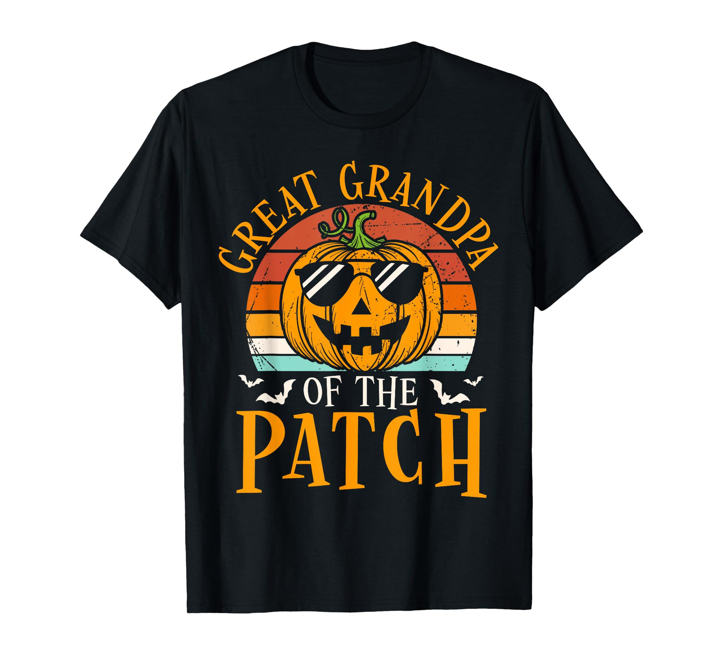 Great Grandpa Of The Patch Pumpkin Family Halloween Costume T-Shirt