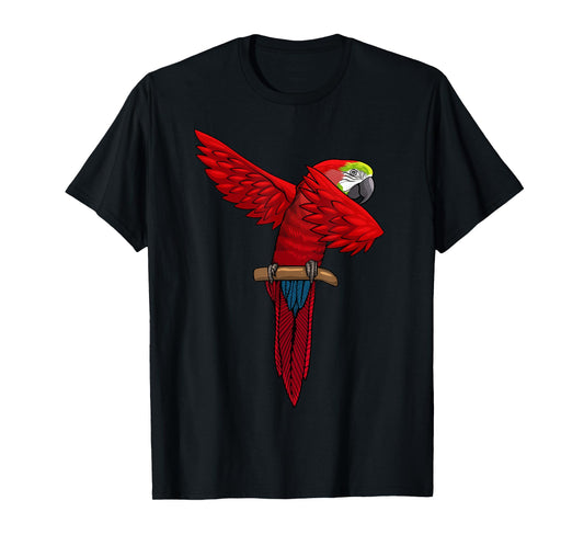 Cool Parrot Art For Women Girls Men Tropical Parrot Lover T-Shirt