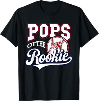 Retro Daddy Pops Of The Number 1 Rookie Baseball T-Shirt