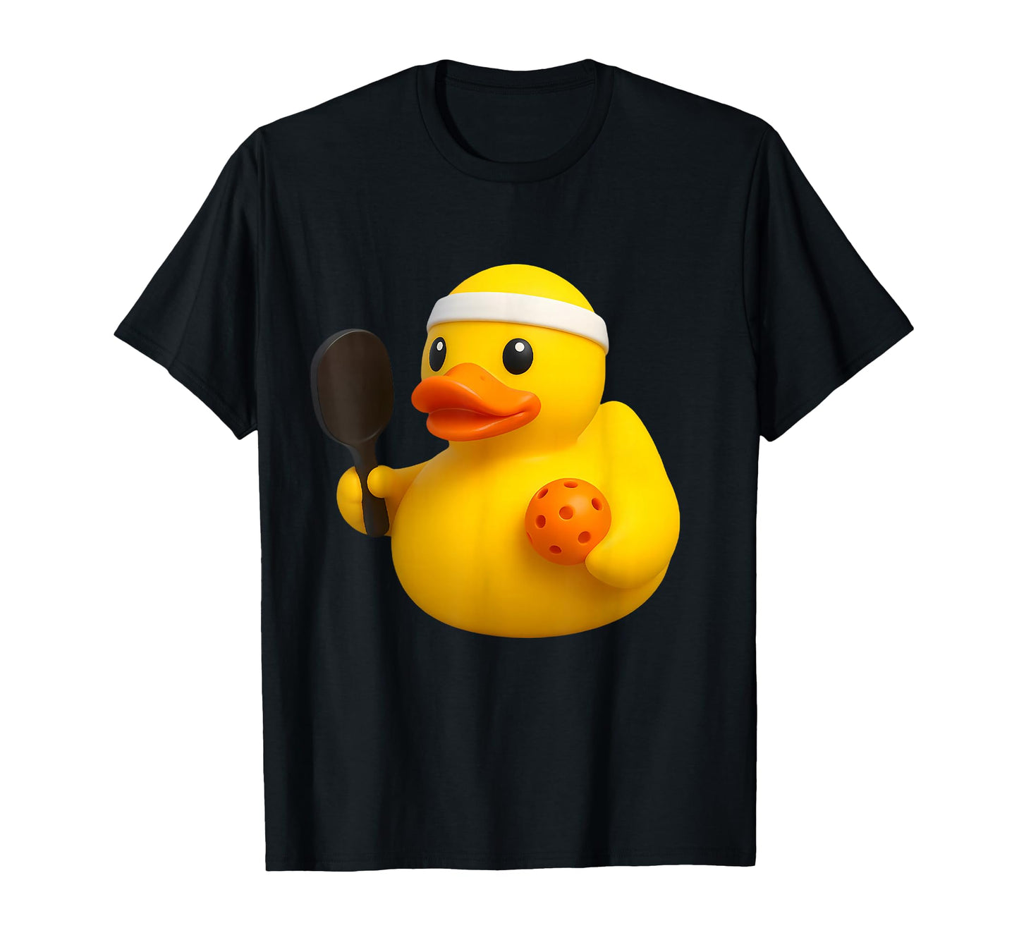 Rubber Duck Pickleball Player Ducky Duckie Men Women Kids T-Shirt