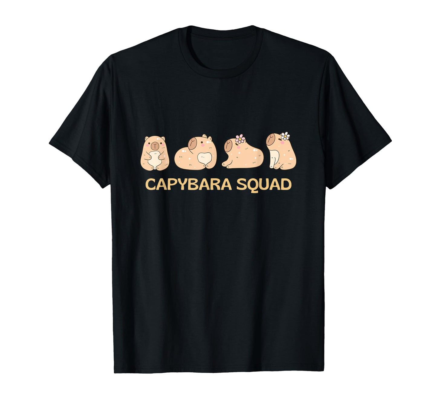 Capybara Squad Birthday Party Men Boys Kids Youth Women T-Shirt