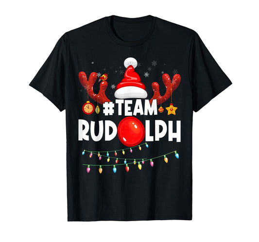 Team Rudolph-Cool Christmas Reindeer Costume T-Shirt
