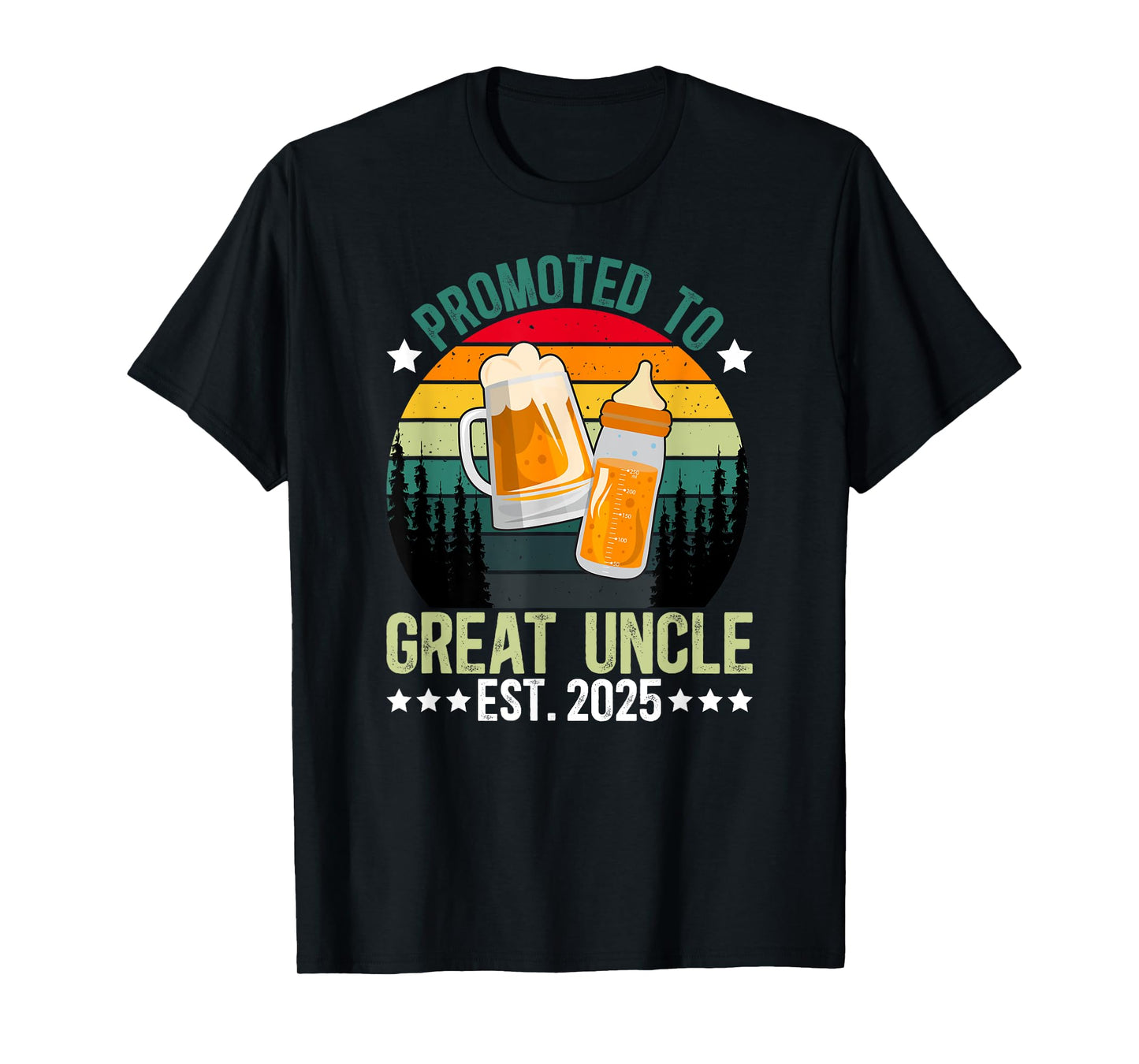 Promoted To Great Uncle 2025 New Great Uncle To Be 2025 T-Shirt