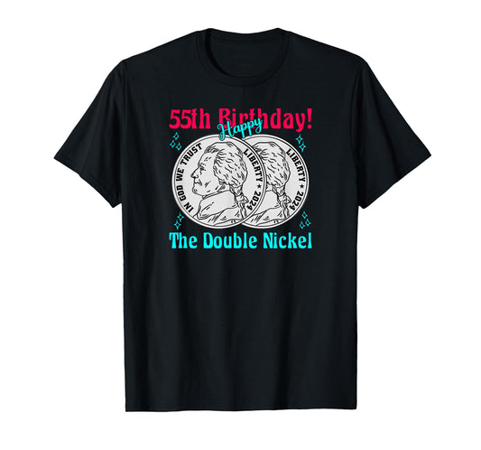 Double Nickel 55th Birthday Born In 1970 T-Shirt