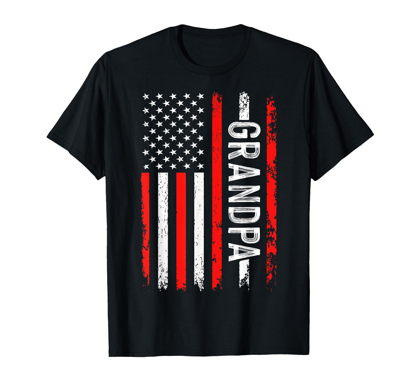 USA Patriotic American Flag Fourth of July Grandpa T-Shirt