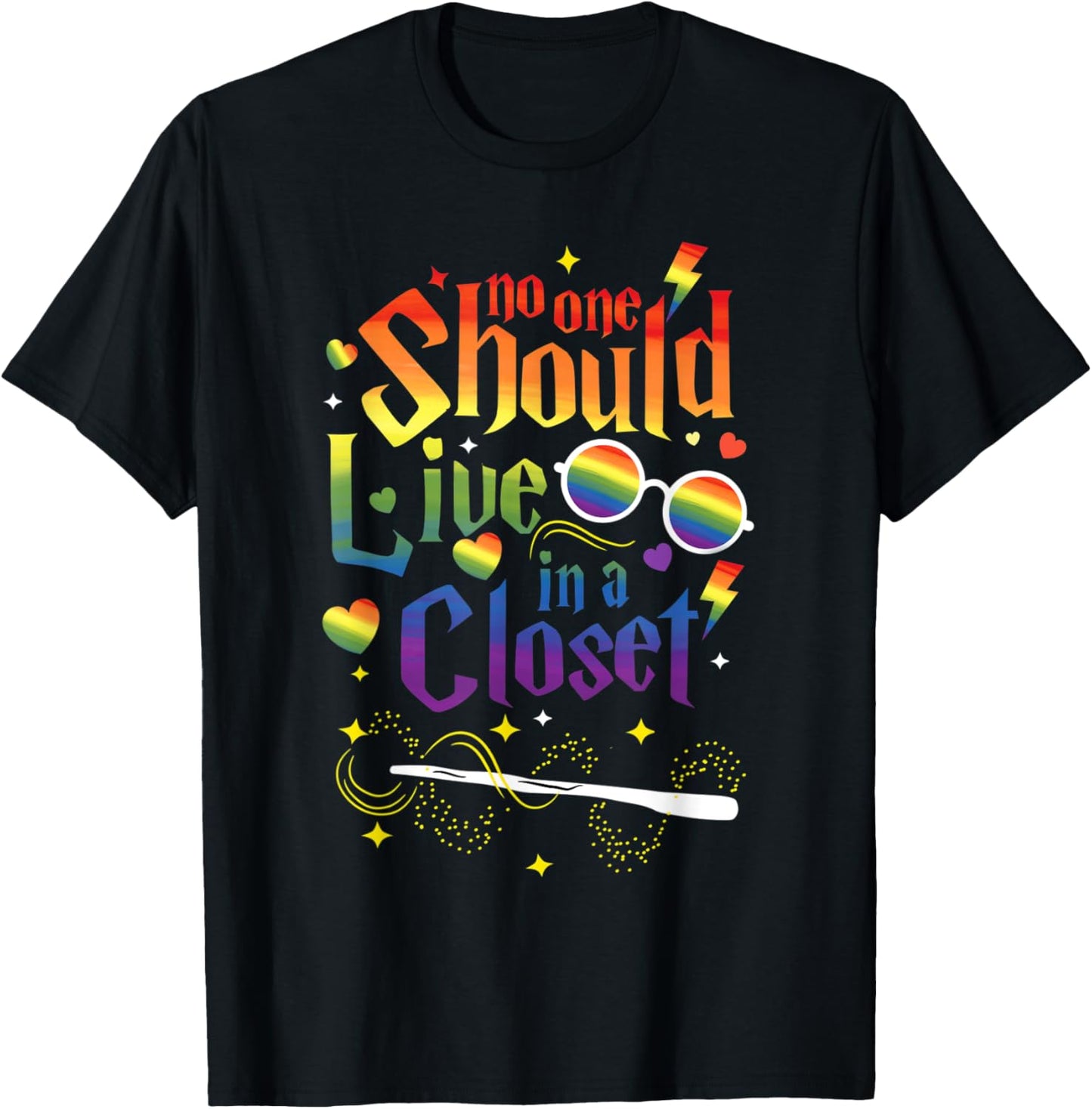 No One Should Live In A Closet LGBT Gay Pride T-Shirt