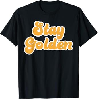 Vintage Retro Stay Golden 80's 90's Style Friends Icons T-Shirt
