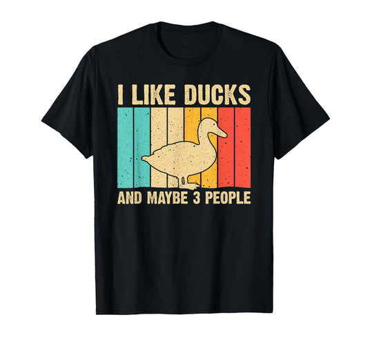 Vintage Duck Design For Duck Lovers Men Women Mallard Drake T-Shirt