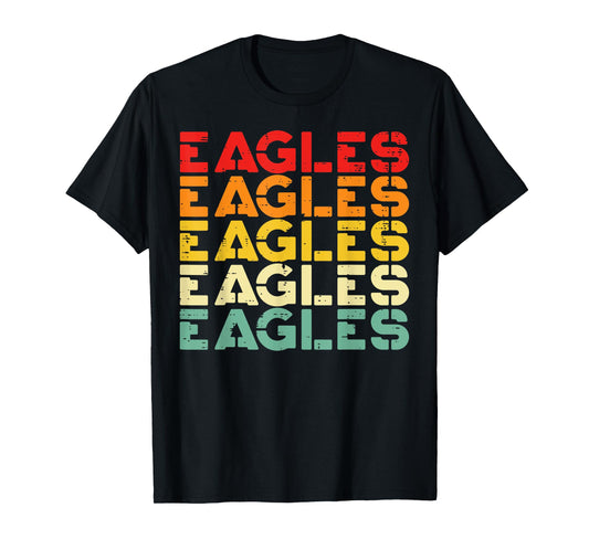 Eagle Retro Colors Vintage Men Women Kids T-Shirt