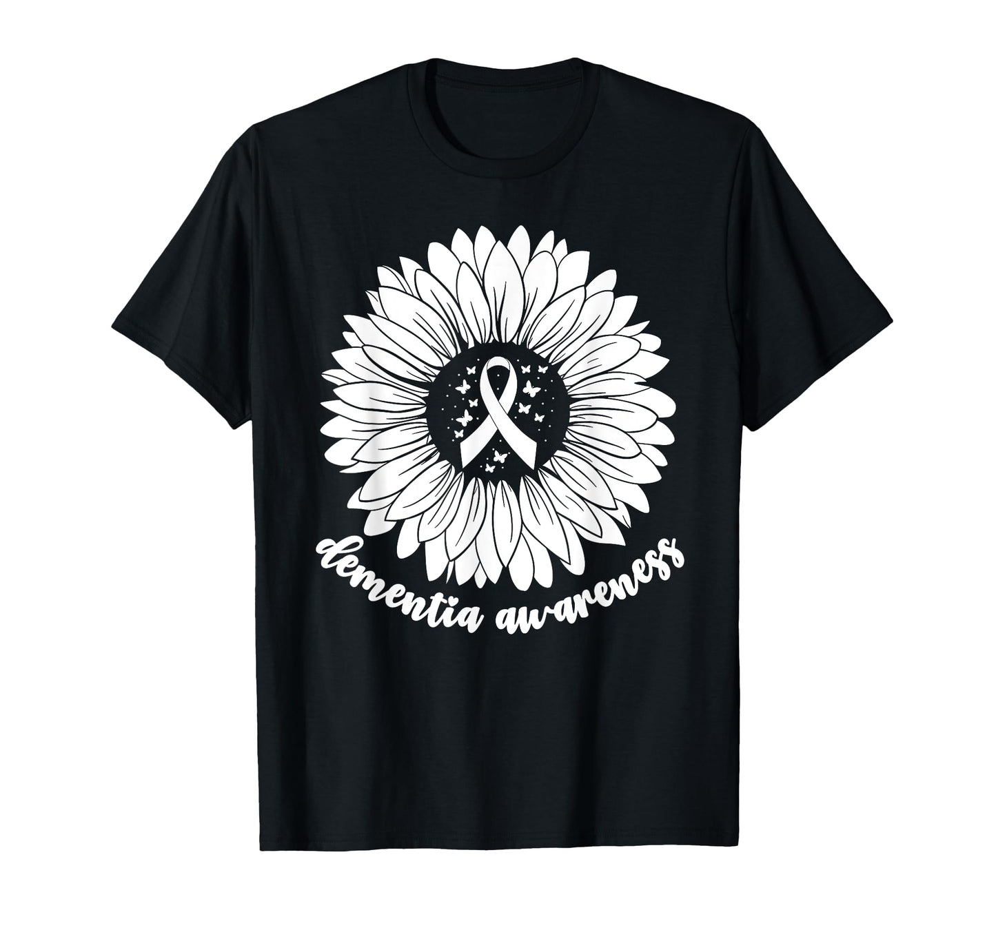 Dementia Awareness Month For Women Woman Purple ALZ Dementia T-Shirt