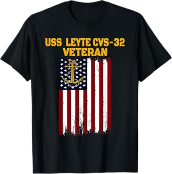 USS Leyte CVS-32 Aircraft Carrier Veteran Day Father Grandpa T-Shirt