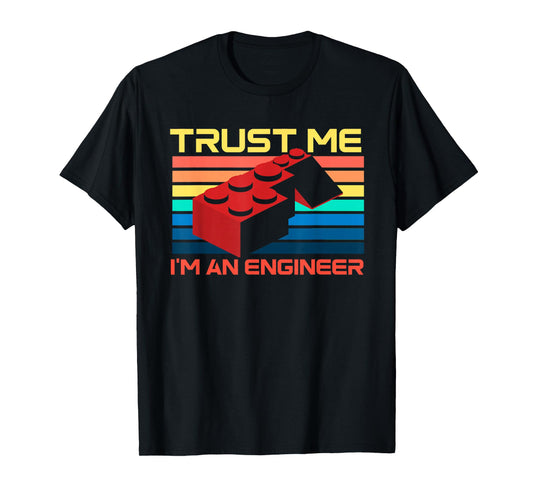 Engineer Master Builder Building Blocks Bricks Bricklayer T-Shirt