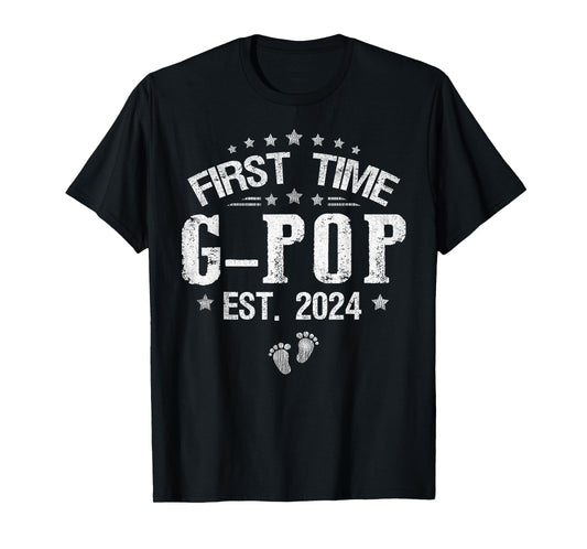 First time G-Pop est.2024 Father's Day Promoted To G-Pop T-Shirt