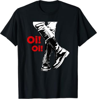 "Oi Oi" Skinhead, Ska, Street Punk, Hardcore Punk T-Shirt