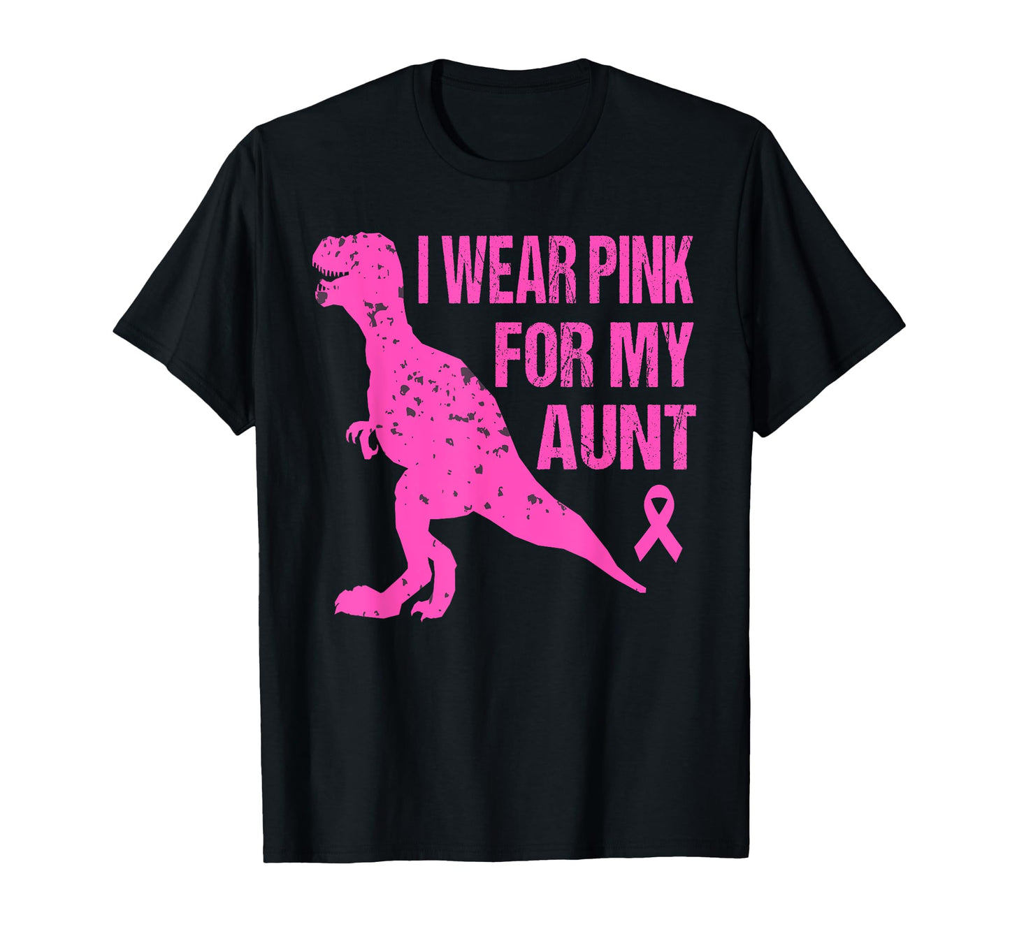 I Wear Pink For My Aunt Breast Cancer Awareness Toddler Kids T-Shirt