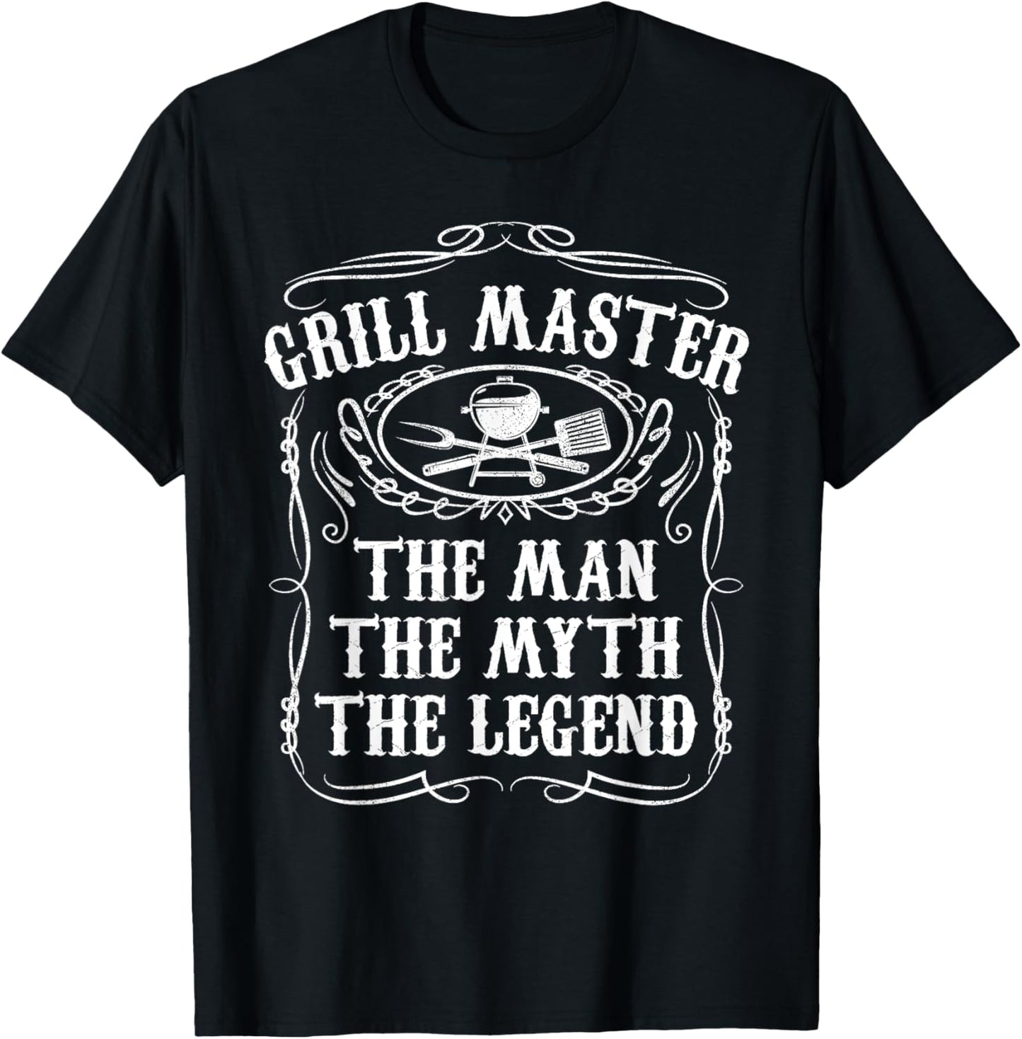 Grill Master The Man The Myth Legend Funny BBQ Smoker Gift T-Shirt